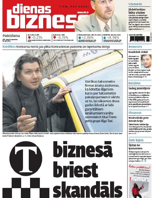 Aleksejs Ignatjevs uz Dienas Bizness vāka, 2007. gads