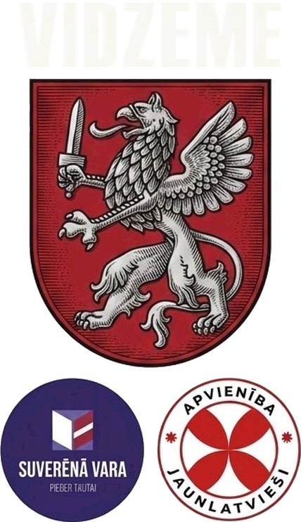 Vidzemes ģerbonis un partiju logotipi — Suverēnā vara, Apvienība Jaunlatvieši